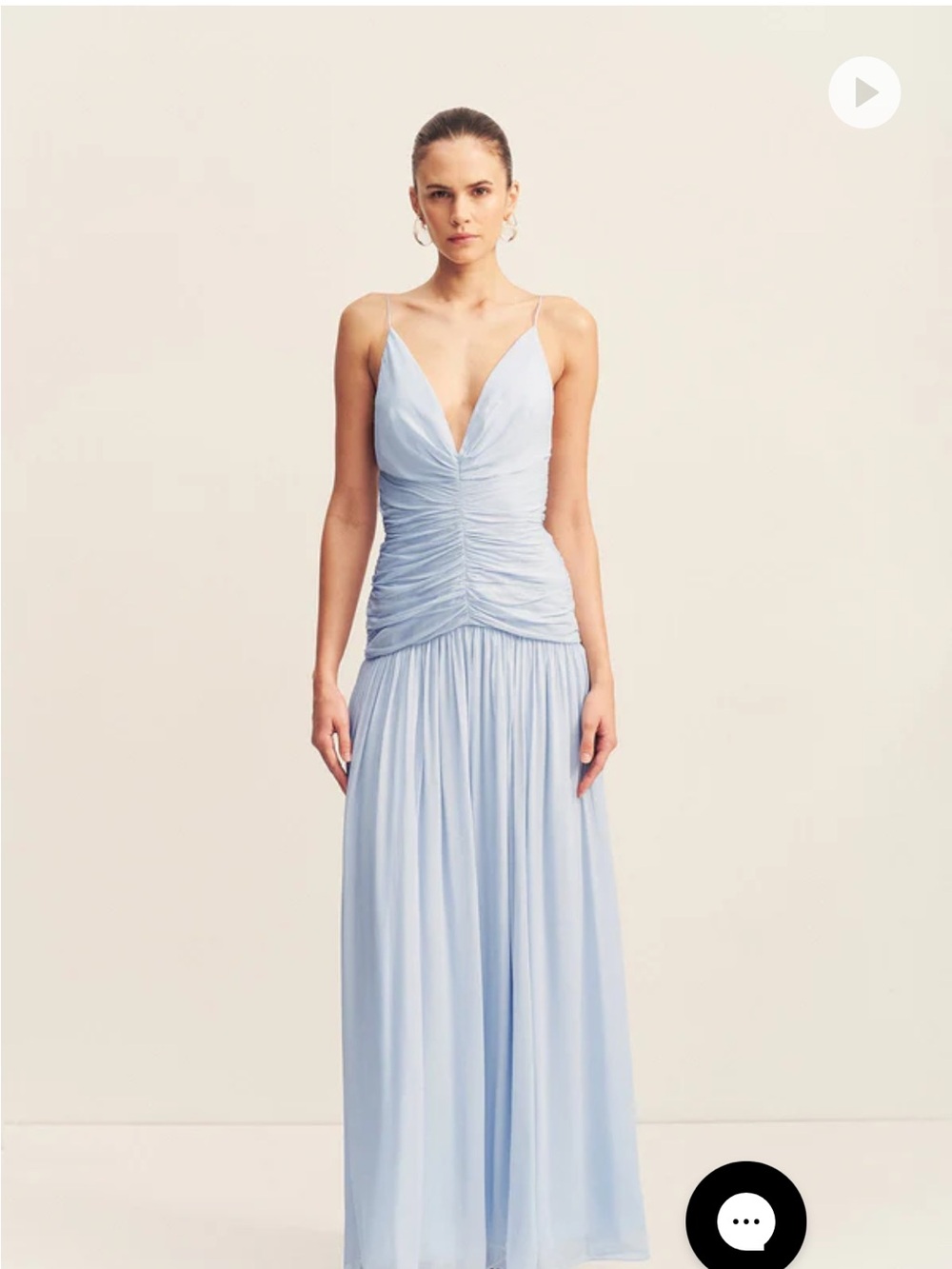 NWT Shona Joy Juno Gathered Bodice Maxi Dress
